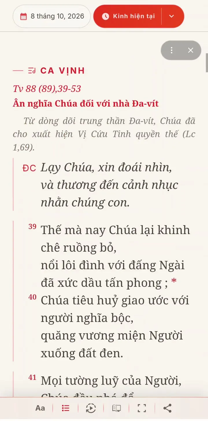 Ca Vịnh Thánh Vịnh 88 với câu đáp in nghiêng và số câu