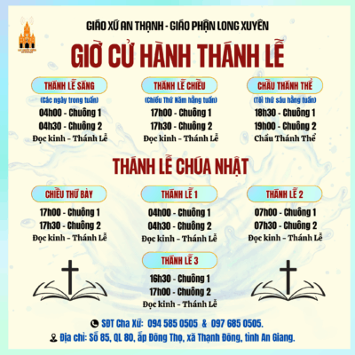 GIỜ LỄ MÙA HÈ