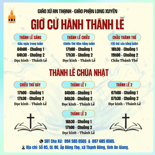 GIỜ LỄ MÙA HÈ